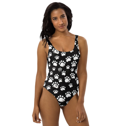 One-Piece Swimsuit "Paw Prints"