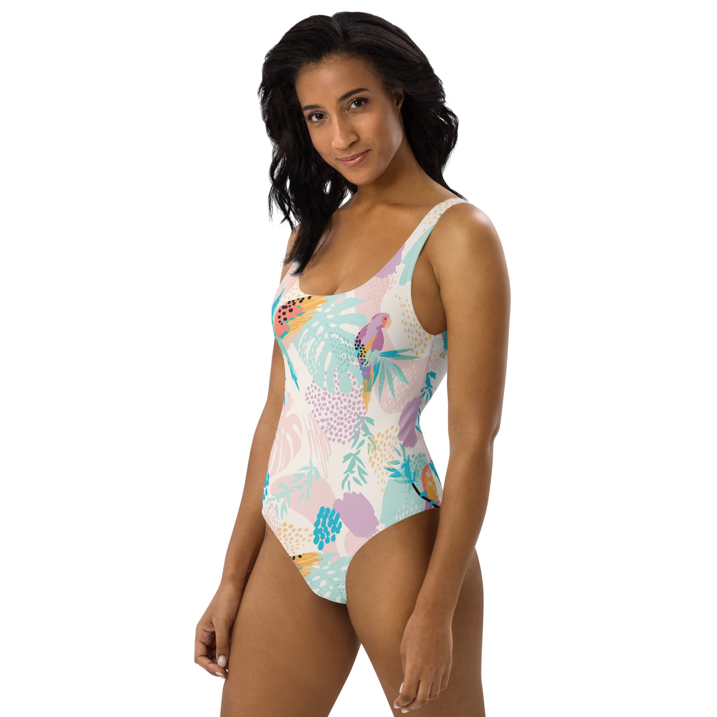 One-Piece Swimsuit "Tropical Tweets"