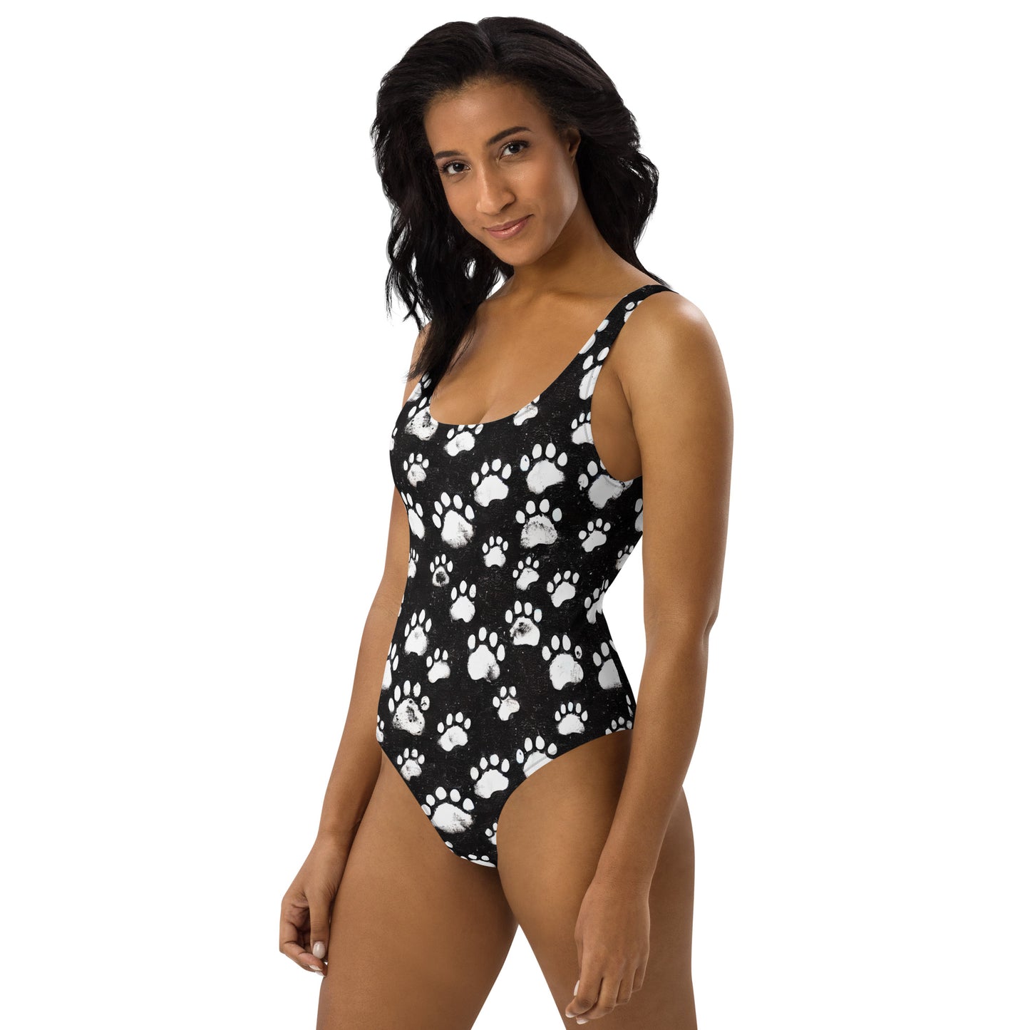 One-Piece Swimsuit "Paw Prints"